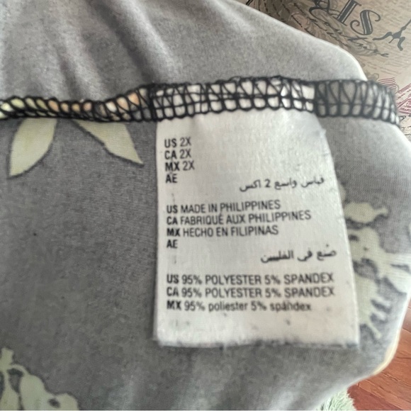 INC International Concepts Black Floral Blouse - Picture 8 of 8